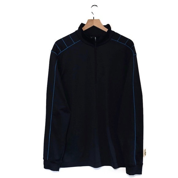 Nike Holf Dri-Fit Men's Black Blue Full Zip Track Jacket Athletic Size Large - Picture 1 of 7